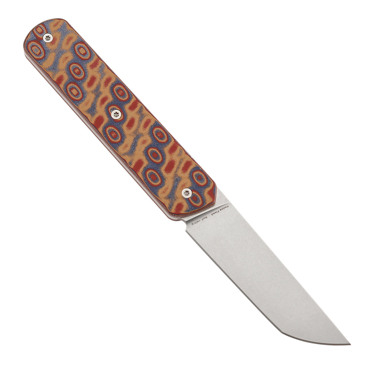Tenable Foosa G2020A2 Stonewashed D2 Blade Vortex Micarta Handle Fixed Blade Knife