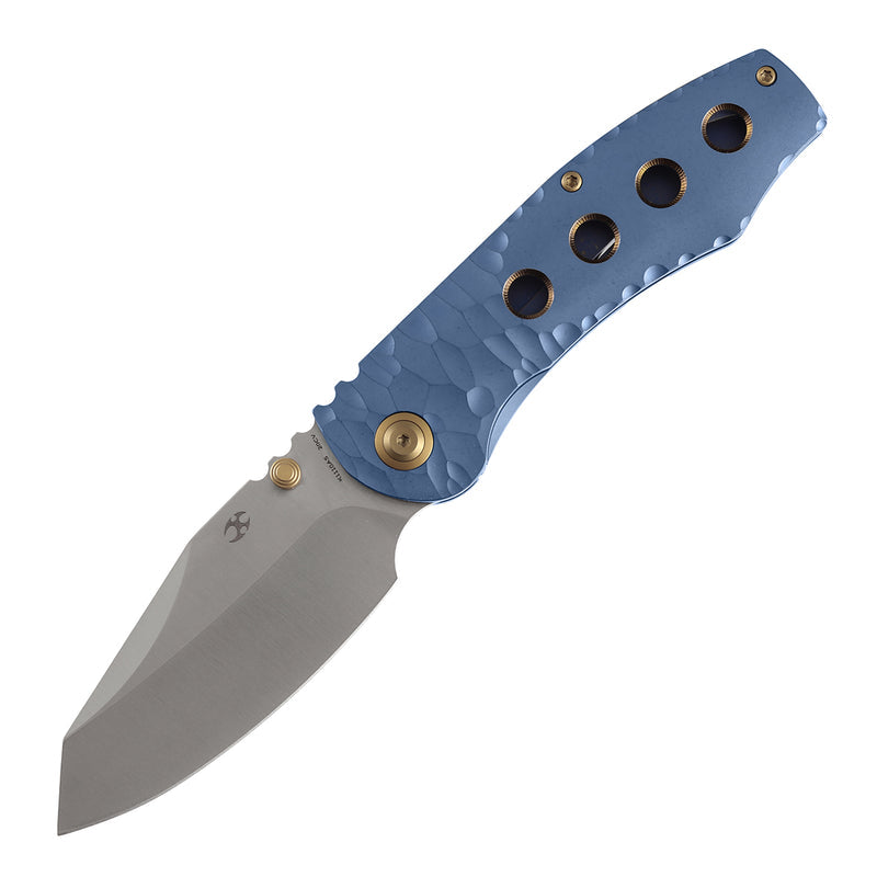 Kansept Caveman K1110A5 CPM-20CV Blade Titanium Handle Frame Lock Folding Knife