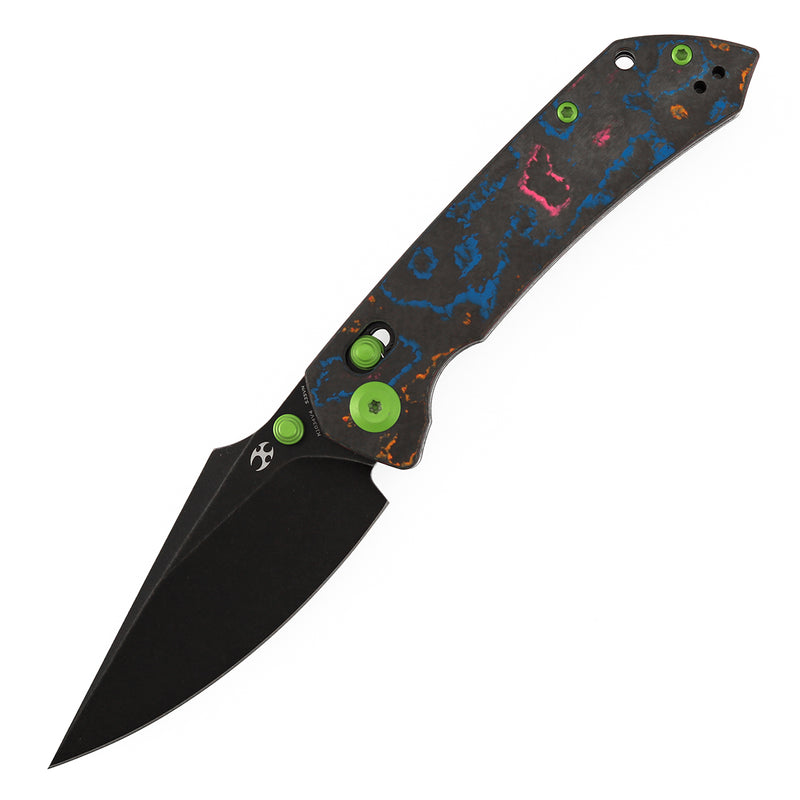 Kansept Fenrir K1034V4 CPM-S35VN Blade 80S Camo Carbon Fiber Handle Crossbar Lock Folding Knife