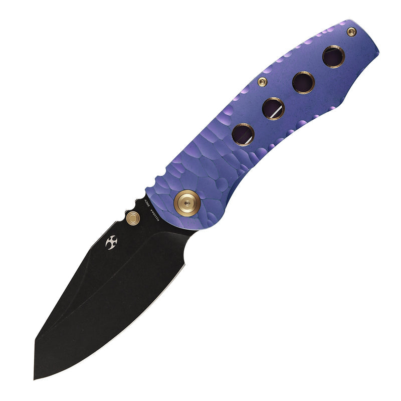 Kansept Caveman K1110A4 CPM-20CV Blade Titanium Handle Frame Lock Folding Knife