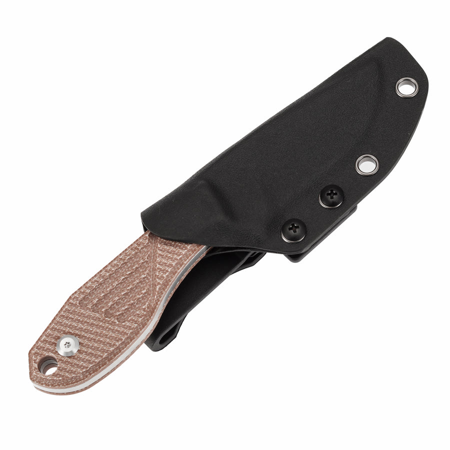 Tenable Tiny Dancer G014A5  D2 Blade Brown Micarta Handle Fixed Blade