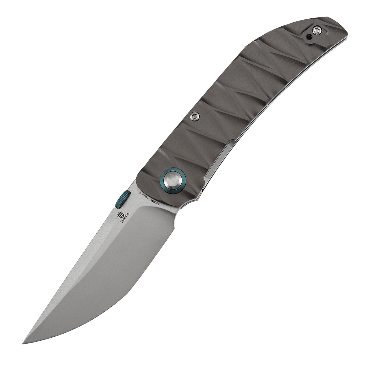 Tenable Tarkin B1078A1 Nitro-V Blade Gray Aluminum Handle Liner Lock Folding Knife