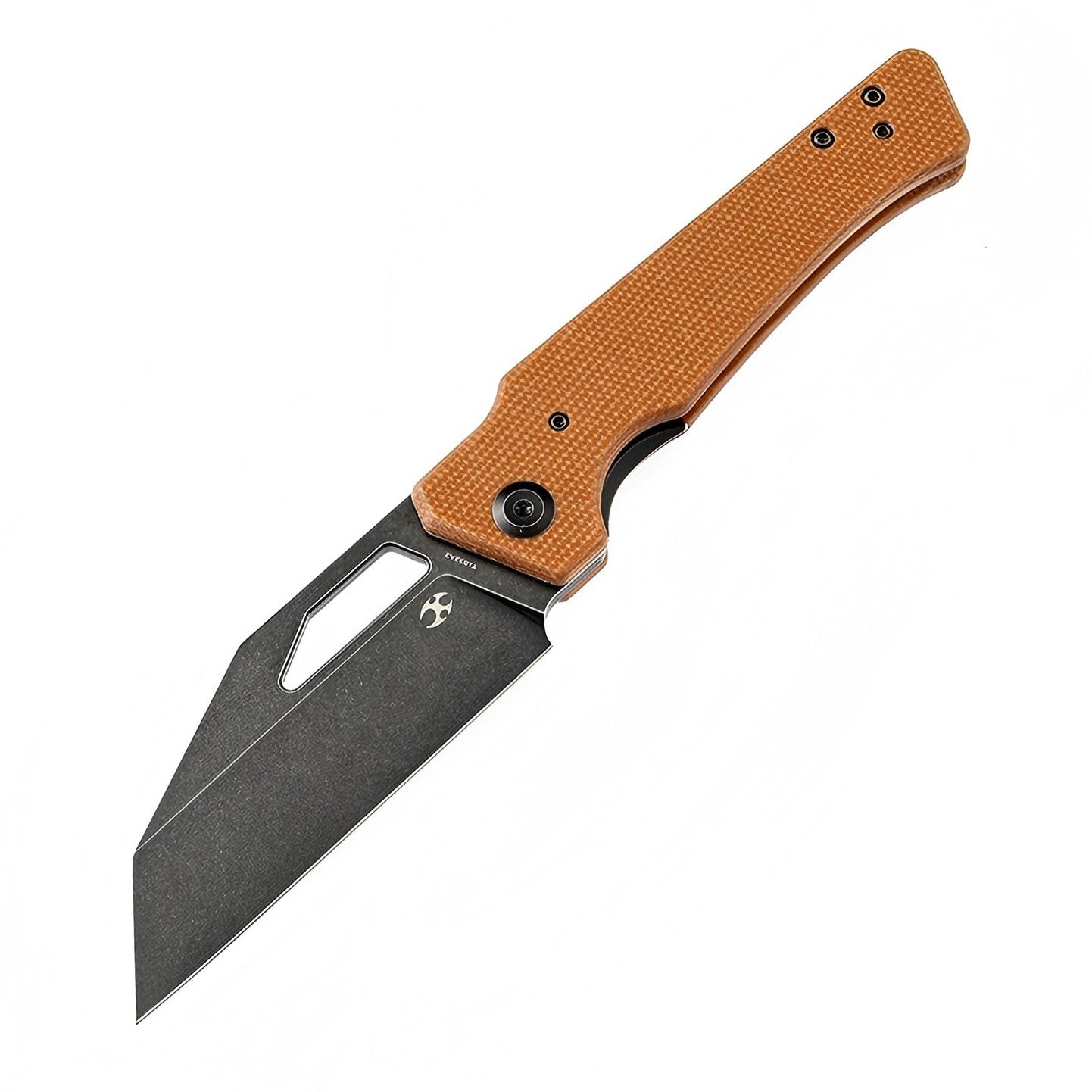 Kansept Egress K1033A2 Stonewashed CPM-S35VN Blade Brown Micarta Handle Liner Lock Folding Knife