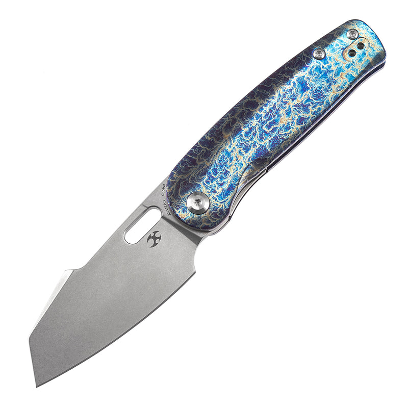 Kansept Orlok K2111A3 CPM-S35VN Blade Titanium Handle Nested Liner Lock Folding Knives
