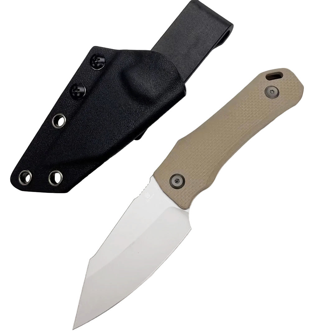 Tenable Loki G1058A1 Gray TiCn Coated D2 Blade Light Sand G10 Handle Fixed Blade Knife