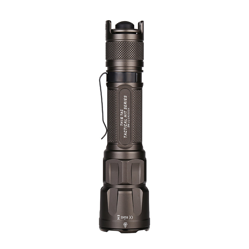 Jetbeam TH16 Tactical Flashlight 2000 lumens Paddle Tail Switch