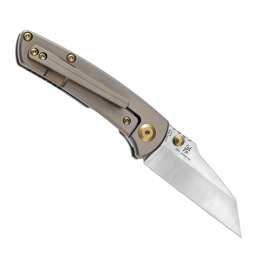 Kansept Little Main Street Flipper Knife K2015A2 CPM-S35VN Blade Titanium Handle