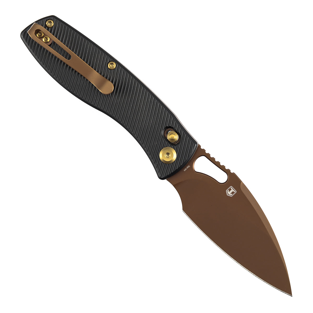 Tenable Heron B2124V2 Nitro-V Blade Black Aluminum Handle Crossbar Lock Folding Knife