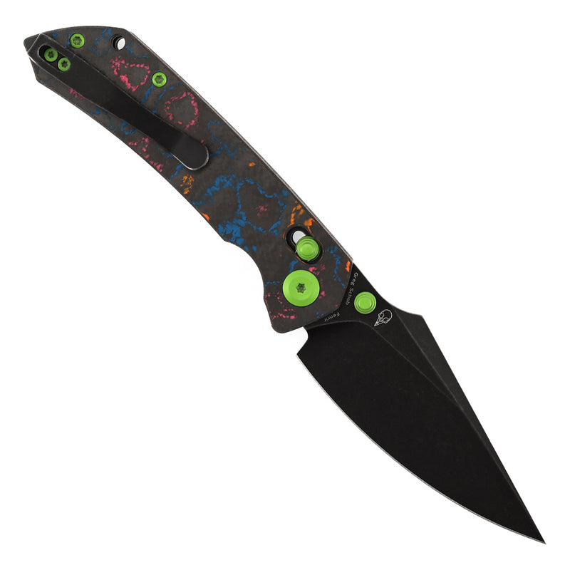 Kansept Fenrir K1034V4 CPM-S35VN Blade 80S Camo Carbon Fiber Handle Crossbar Lock Folding Knife