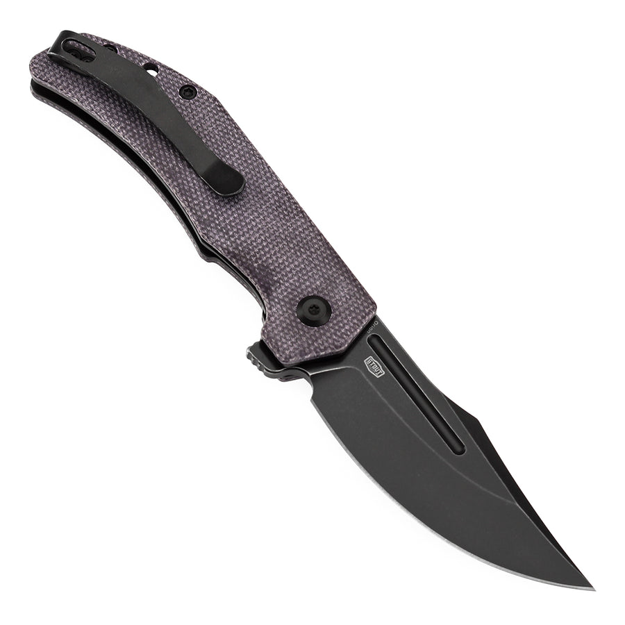 Tenable Orion B1089A2 14C28N Blade Purple Micarta Handle Liner Lock Folding knife
