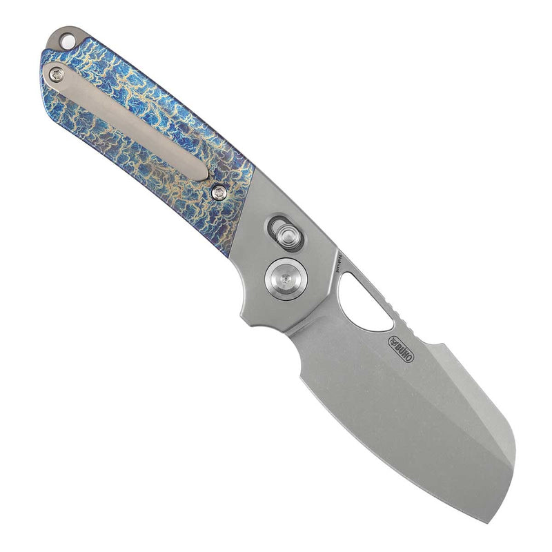 Kansept Nahual K2125V5 Magnacut Blade Titanium Handle Crossbar Lock Folding Knife
