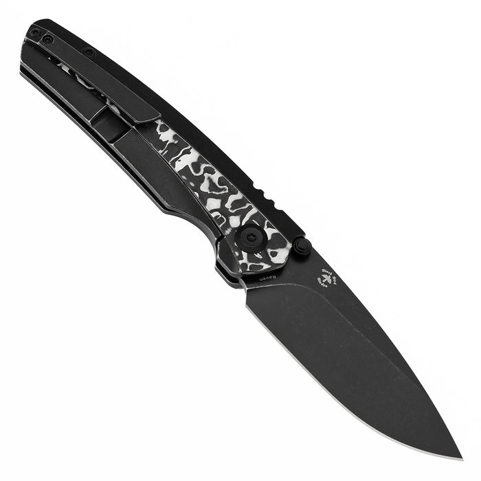 KANSEPT Raven K2109A1 CPM 20CV Blade Carbon Fiber Titanium Handle Frame Lock