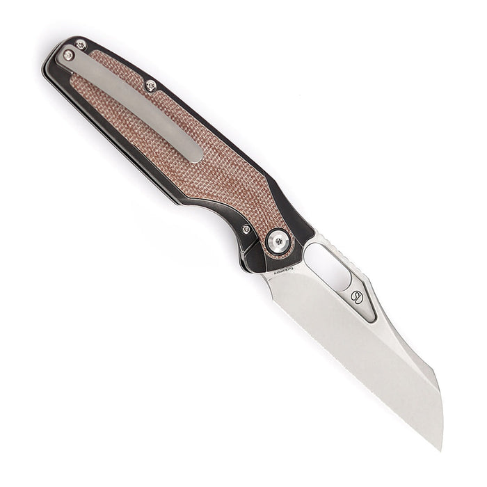 Kansept Tuckamore K1052A4 Folding Knife CPM-20CV Blade Titanium + Micarta Handle Frame Lock