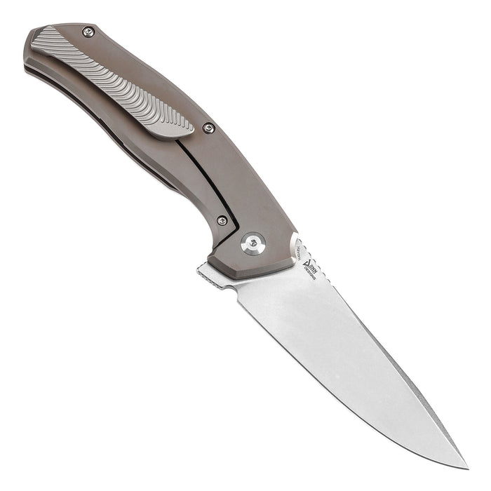 KANSEPT HAVØRN K1069A4 CPM S35VN Blade Titanium with Copper Carbon Fiber Inlay Handle Frame Lock