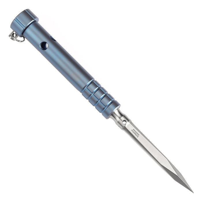 Kansept Stiletto G005A6 5CR13 Steel Blue Anodized Titanium EDC Tool Ice Pick