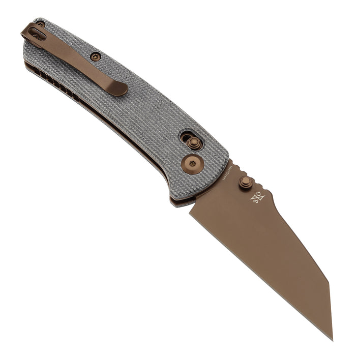 KANSEPT Main Street T1015V11 154CM Blade Micarta Handle Thumb Studs/Crossbar Lock Knife