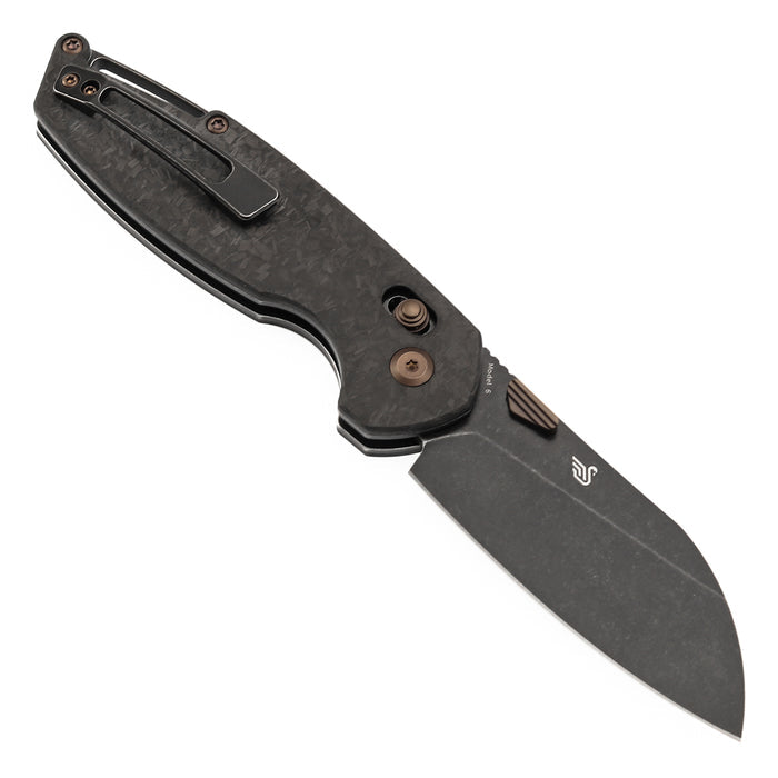 KANSEPT Model 6 K1022V1 CPM S35VN Blade Carbon Fiber Handle Crossbar Lock Knife