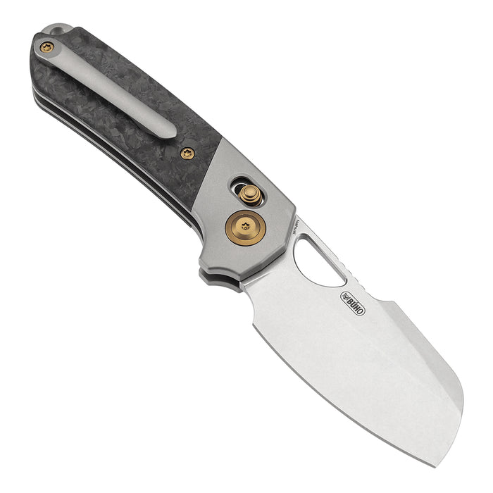 Kansept Nahual K2125V2 Magnacut Blade Titanium Shred Carbon Fiber Handle Crossbar Lock