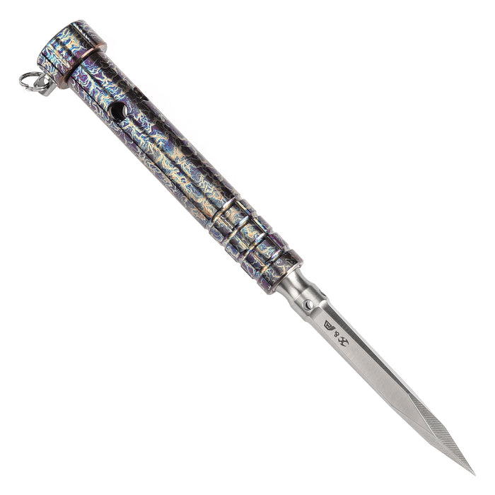Kansept Stiletto G005A1 5CR13 Steel & Titanium with Lightning Strike Finish EDC Tool