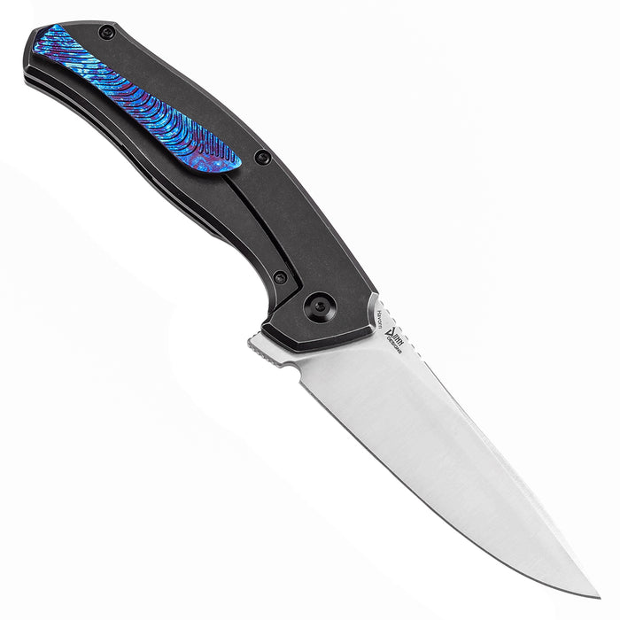 KANSEPT HAVØRN K1069A5 CPM S35VN Blade Titanium with Timascus Inlay Handle with Timascus Clip Frame Lock