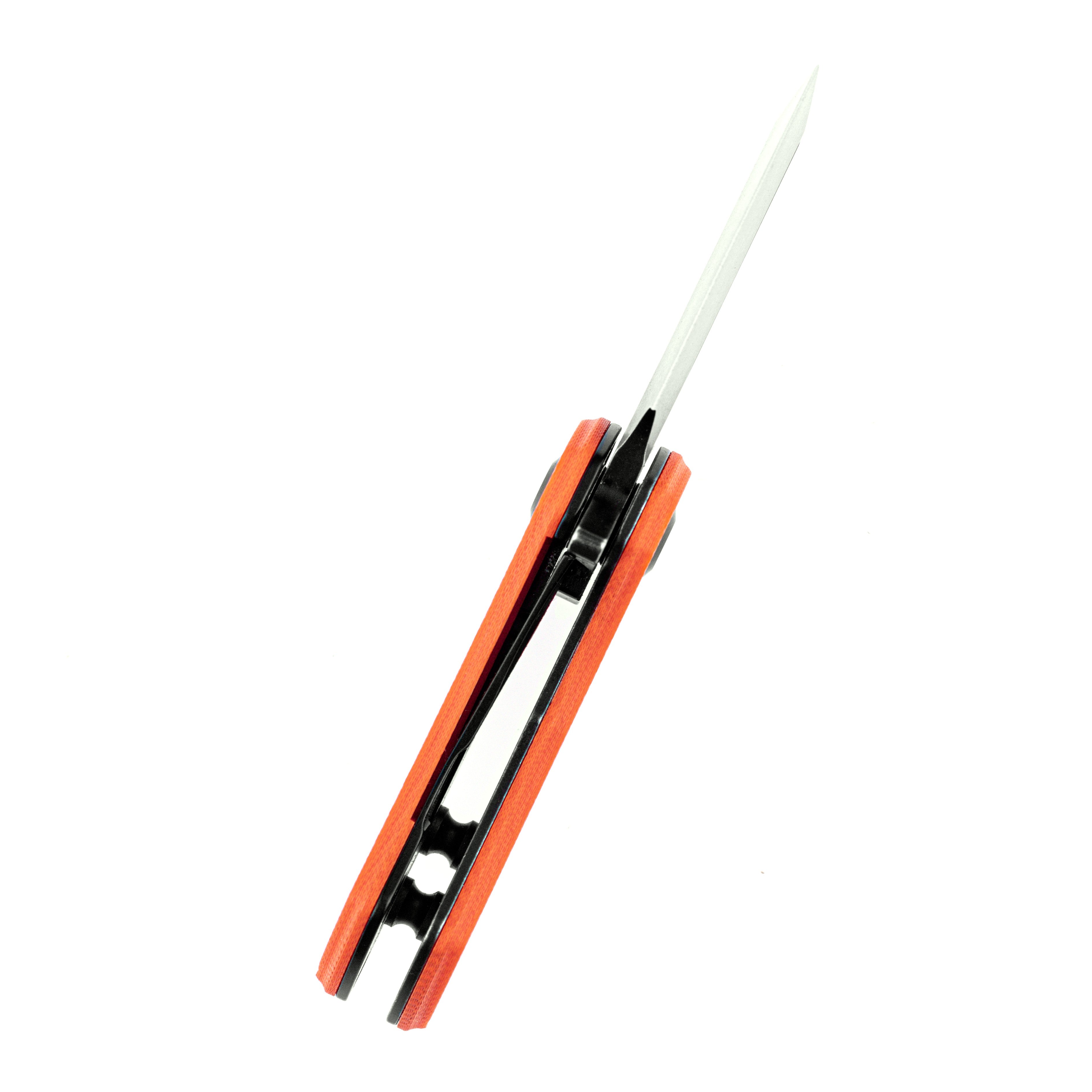Kansept Knives T3030A7 Mini Korvid 154CM Blade Orange G10 Handle Liner Lock Edc Knives
