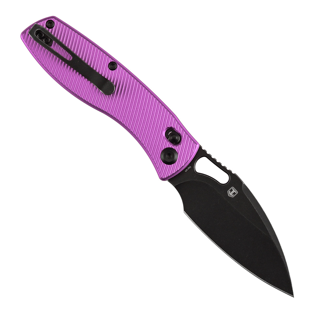 Tenable Heron B2124V1 Nitro-V Blade Purple Aluminum Handle Crossbar Lock Folding Knife