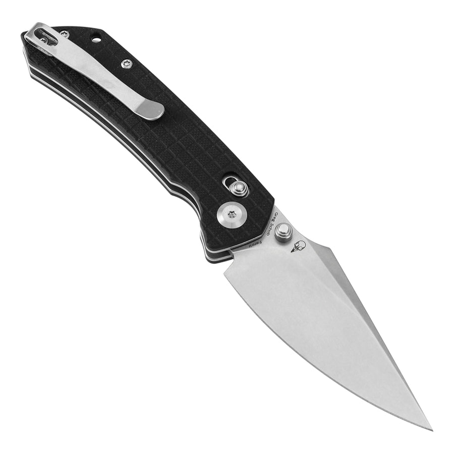 Tenable Knives Fenrir T1034V7 Nitro-V Blade Black G10 Handle Cross Bar Lock