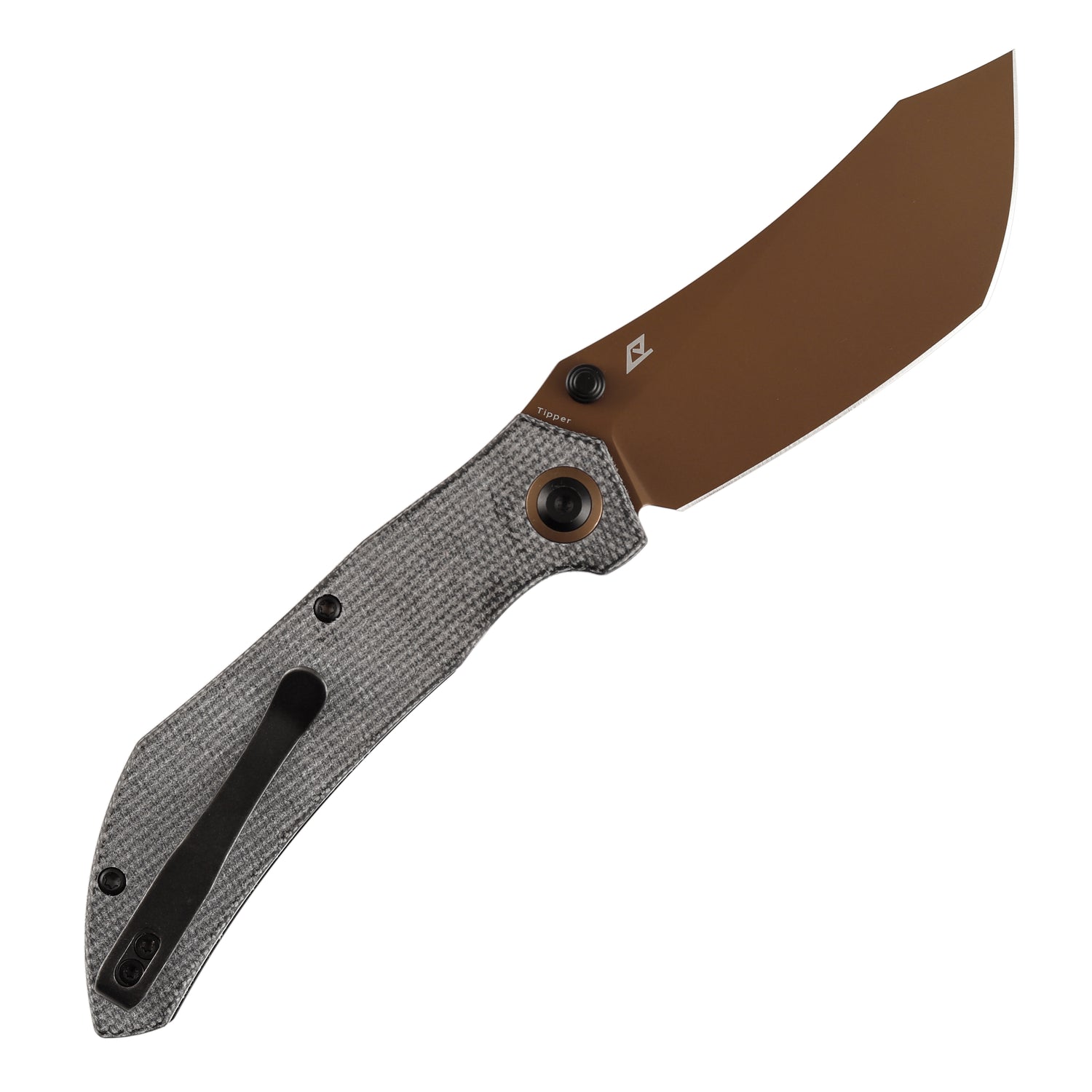 Tenable Tipper B1079A1 Rose Gold Nitro-V Blade Black Micarta Handle Liner Lock Folding Knife