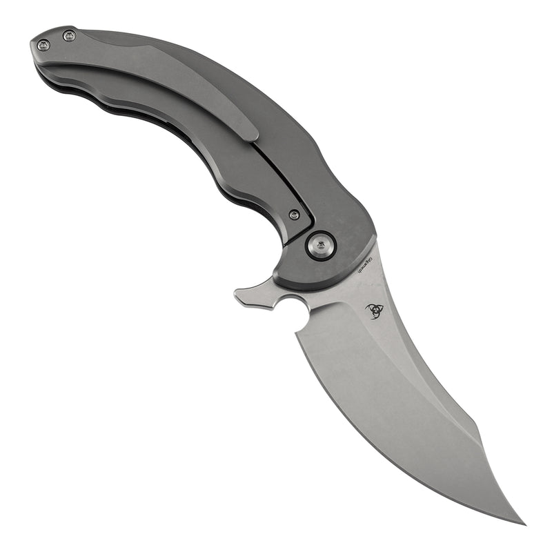 Kansept Gilgamesh K1128A1 CPM-S35VN Blade Carbon Fiber & G10 with Titanium Handle Frame Lock Folding Knife