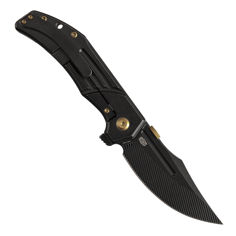 Kansept Orion K1089A4 Blackwash CPM-S35VN Blade Blackwash Titanium Handle Frame Lock Folding Knife