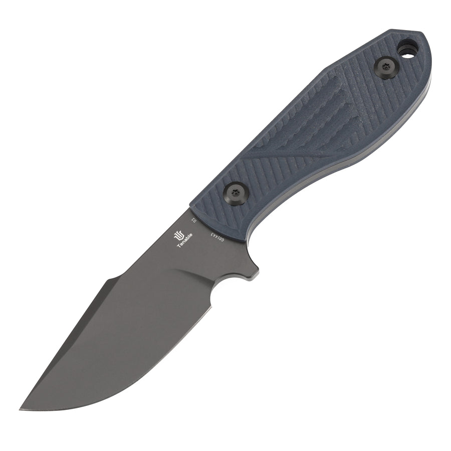 Tenable Tiny Dancer G014A3 Gray TiCn Coated D2 Blade Gray G10 Handle Fixed Blade