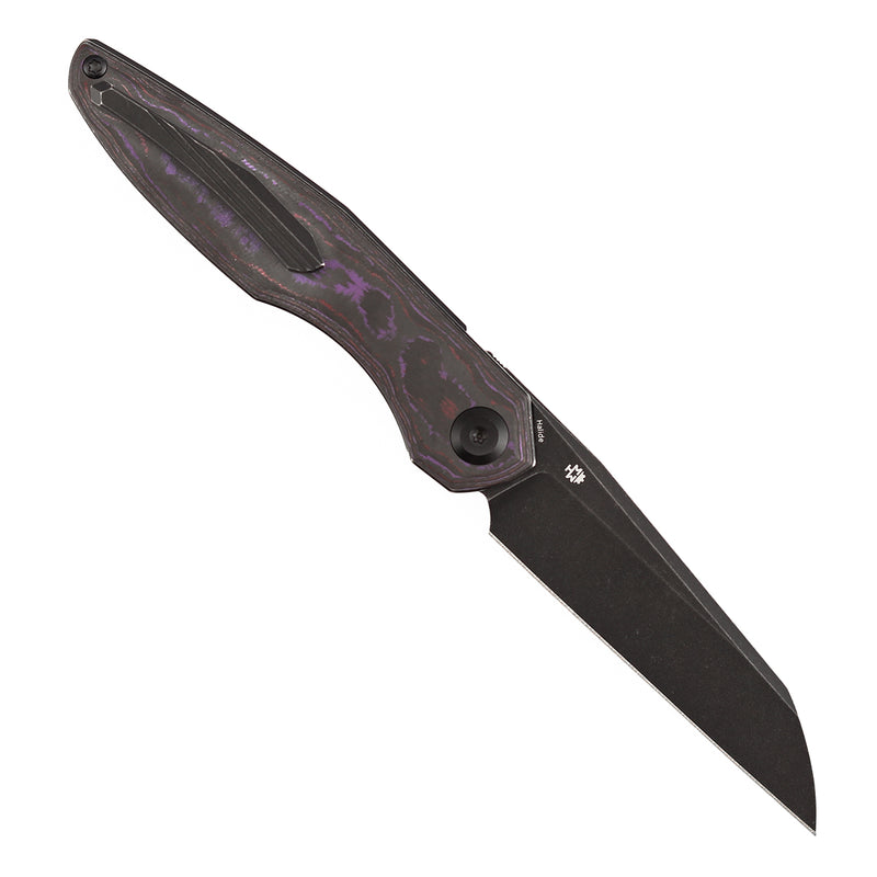 Kansept Halide K1136A3 CPM-S35VN Blade Purple Haze Fatcarbon Handle Liner Lock Folding Knife