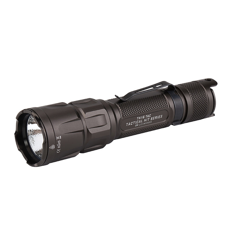 Jetbeam TH16 Tactical Flashlight 2000 lumens Paddle Tail Switch