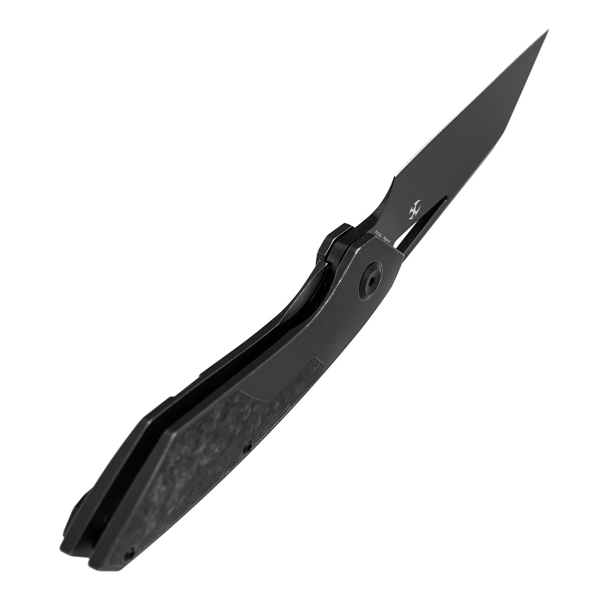 Kansept Strip K1113A1 Mirror DLC Magnacut Blade Carbon Fiber & Blackwash Titanium Hnadle Frame Lock Folding Knife