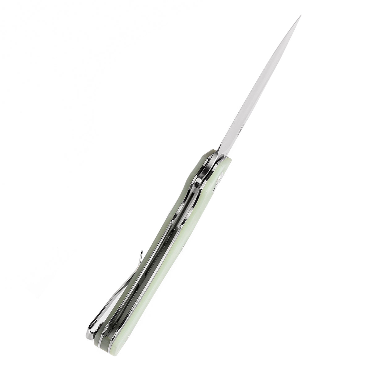 Kansept BTF T1008F5 D2 Blade Jade G10 Handle Flipper Knife