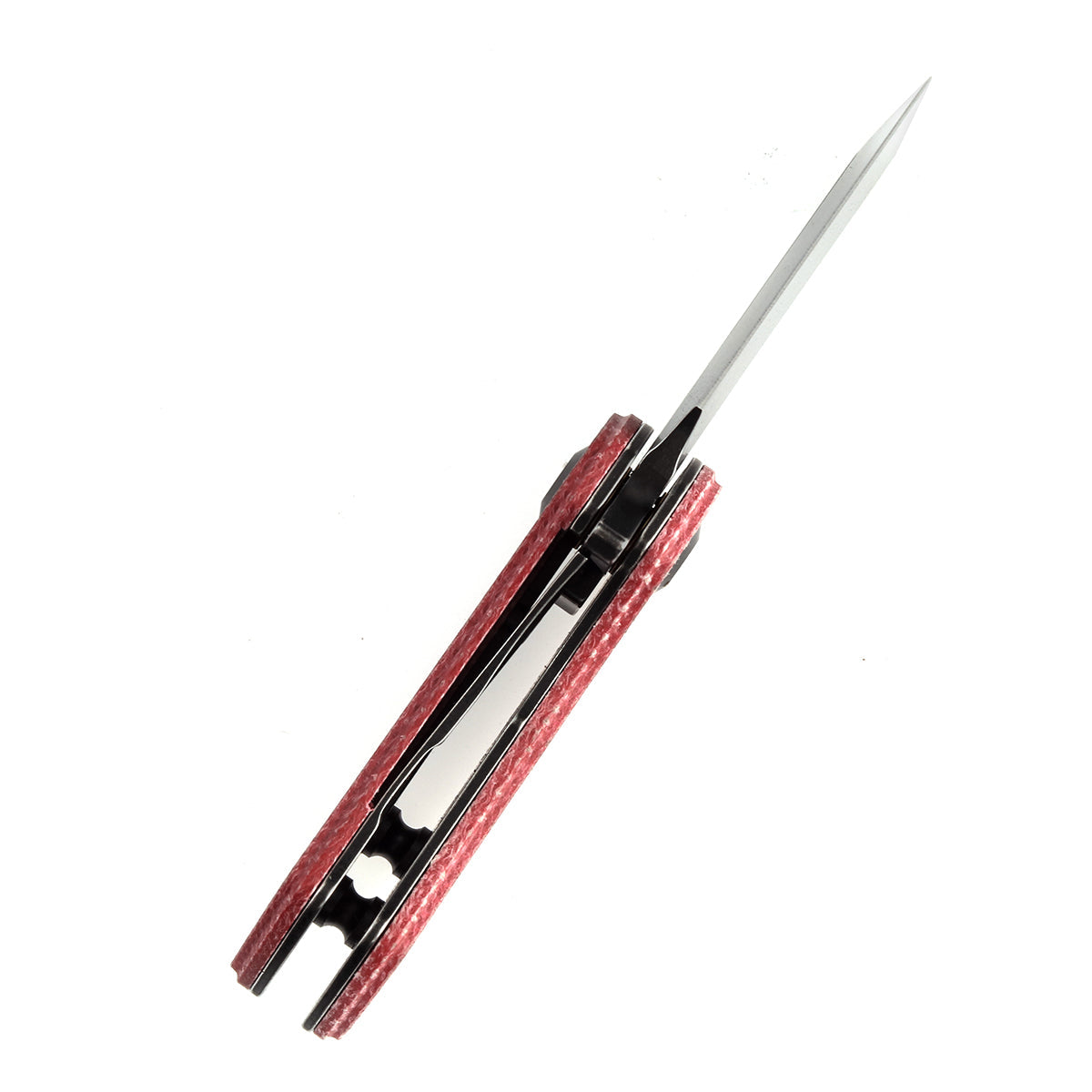 Kansept Mini Korvid T3030M2 154CM Blade Red Micata Handle Edc Flipper Knife