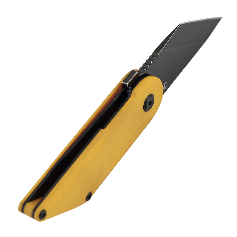 Kansept Dash T2045A4 154CM Blade Yellow G10 Handle Liner Lock Folding Knife