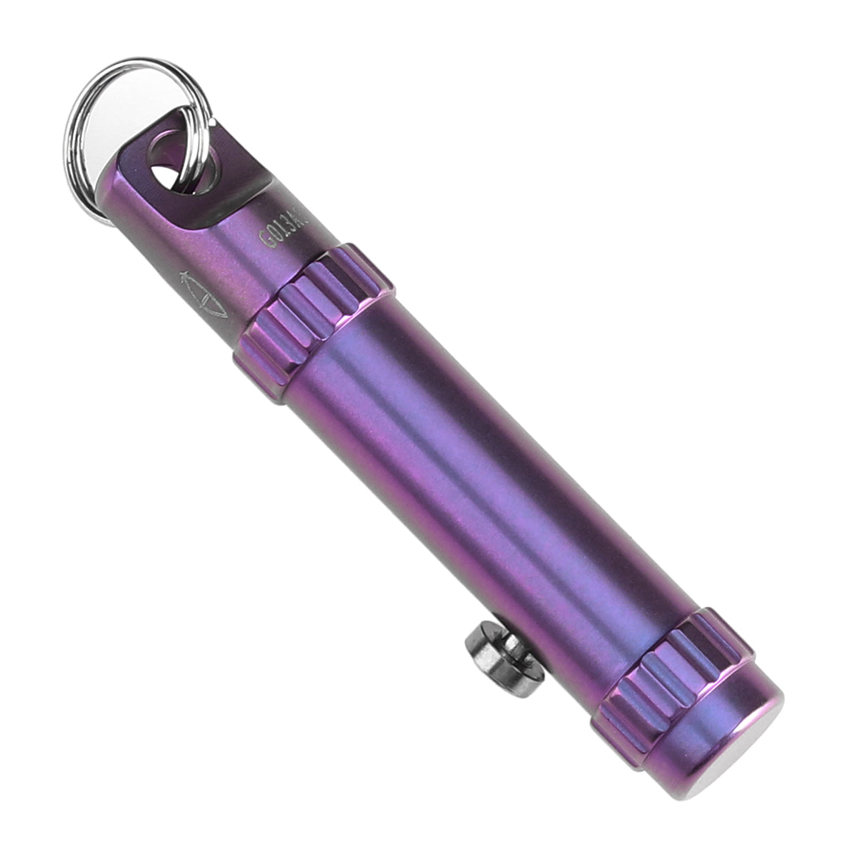 Kansept EDC Bolt Fidget G013A5 Purple Titanium with Bolt Mechanism for Stress Relieving with Key Chain for Lanyard Hole