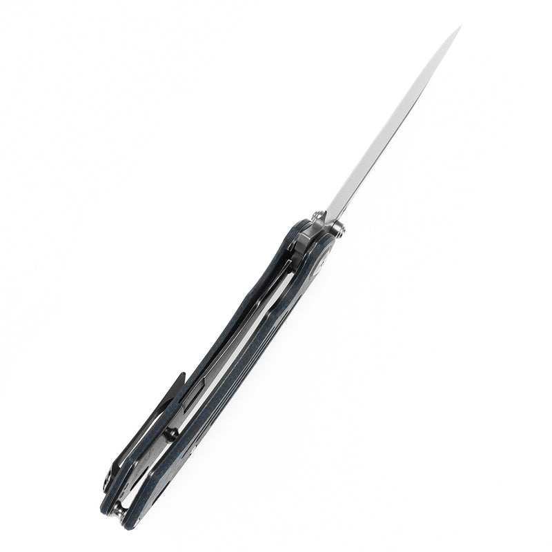 Kansept Pretatout K1032A4 Damascus Blade Carbon Fiber Handle Frame Lock Folding Knives