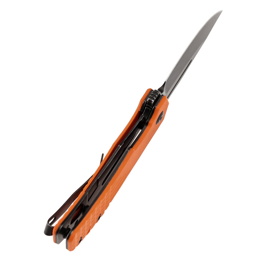 Tenable Orion B1089A5 14C28N Blade Orange G10 Handle Liner Lock Folding Knife