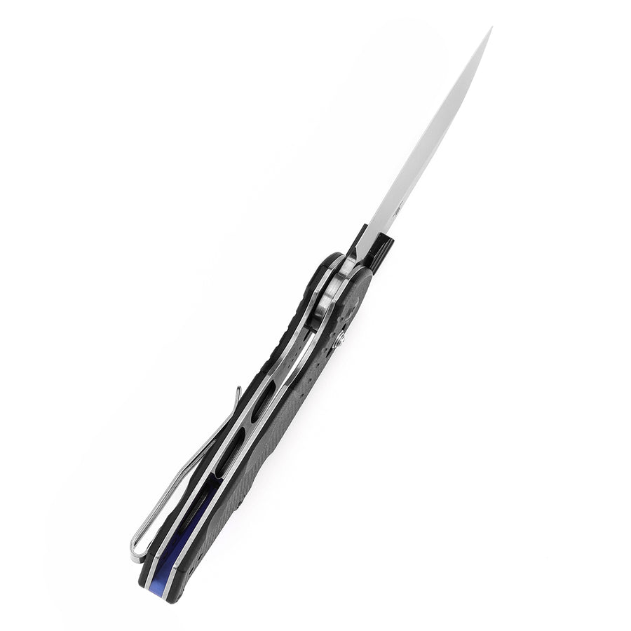 Tenable Knives Model 6 T1022V4 14C28N Blade Black G10 Handle Cross Bar Lock