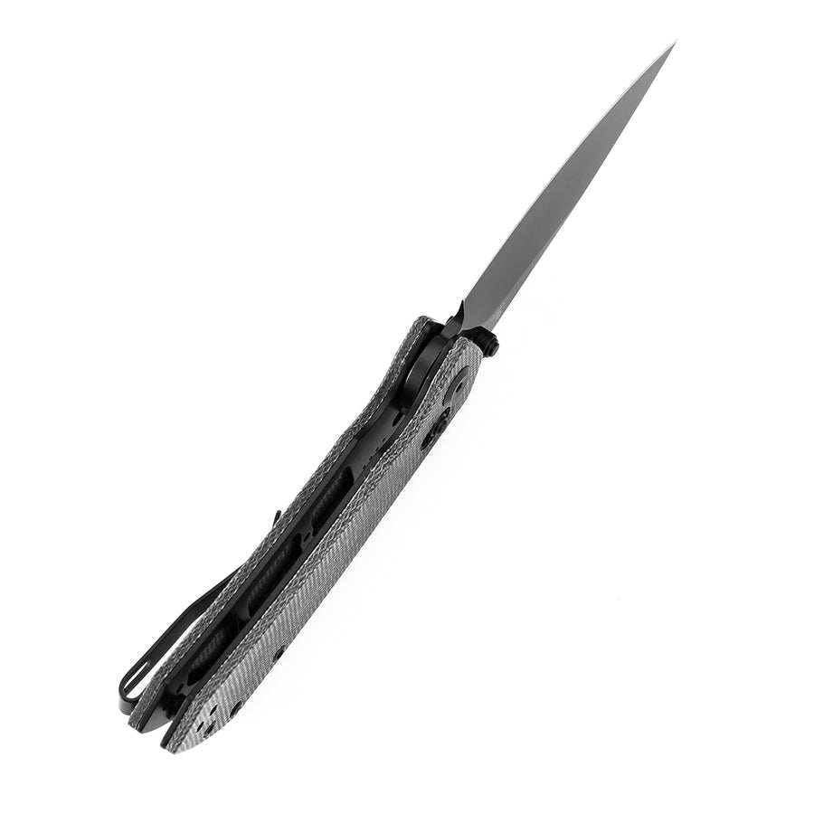 Tenable Fenrir T1034V3 Nitro-V Blade Black Micarta Handle Cross Bar Lock Folding Knife