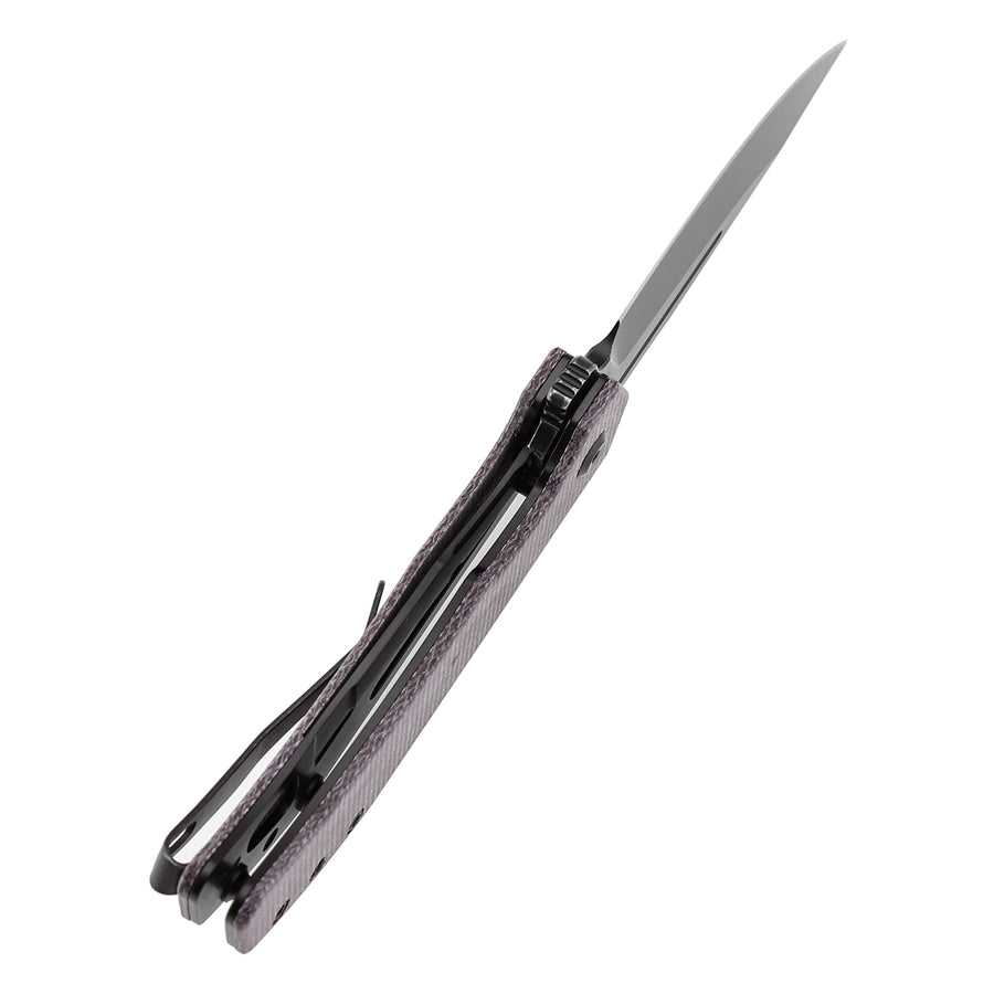 Tenable Orion B1089A2 14C28N Blade Purple Micarta Handle Liner Lock Folding knife
