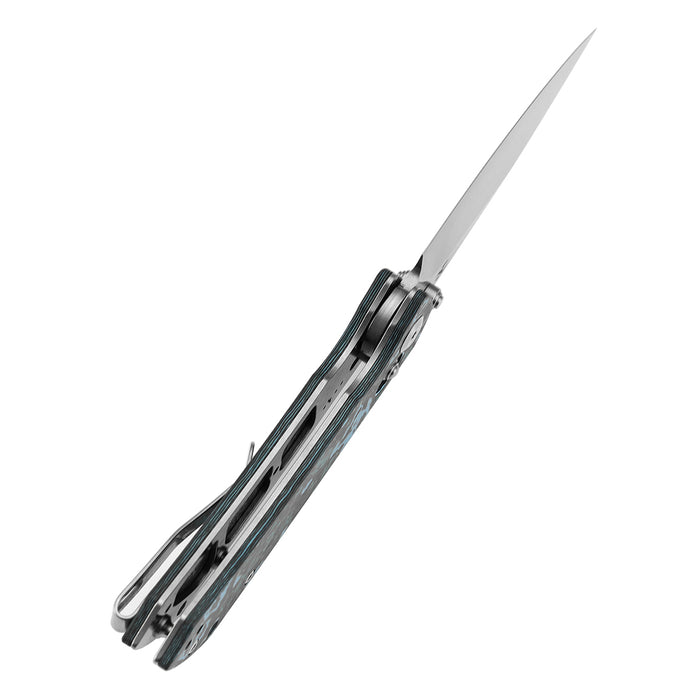 KANSEPT Fenrir K1034V2 CPM-S35VN Blade Arctic Storm Carbon Fiber Handle Crossbar Lock Knife