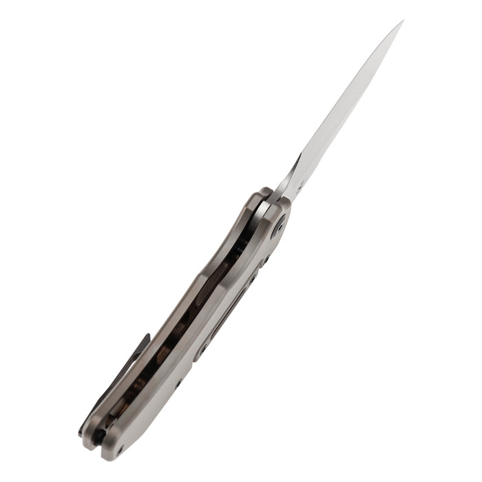 KANSEPT Hazard K1104H4 CPM-S35VN Blade Bronze Anodized and Stonewashed Titanium Handle Bali Lock Knife