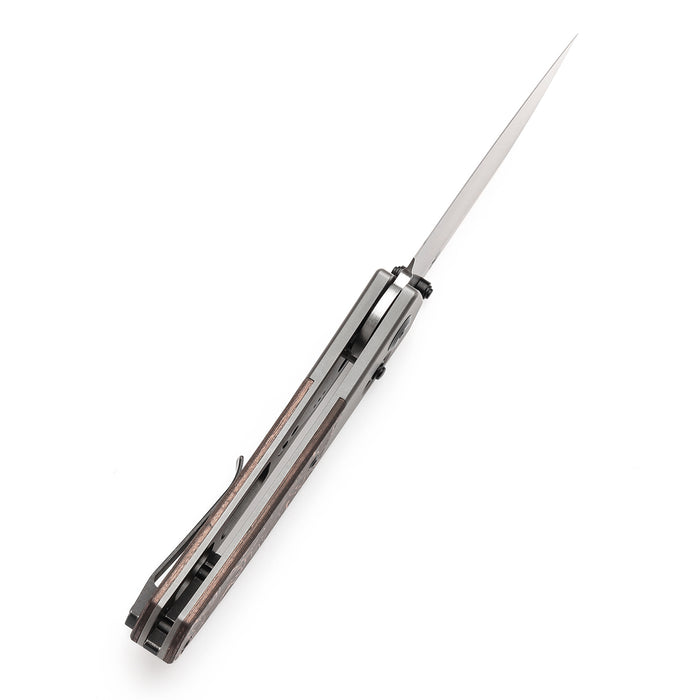 KANSEPT Dako K1101V2 CPM S35VN Blade Cross Bar Lock Titanium with Copper Carbon Fiber Handle