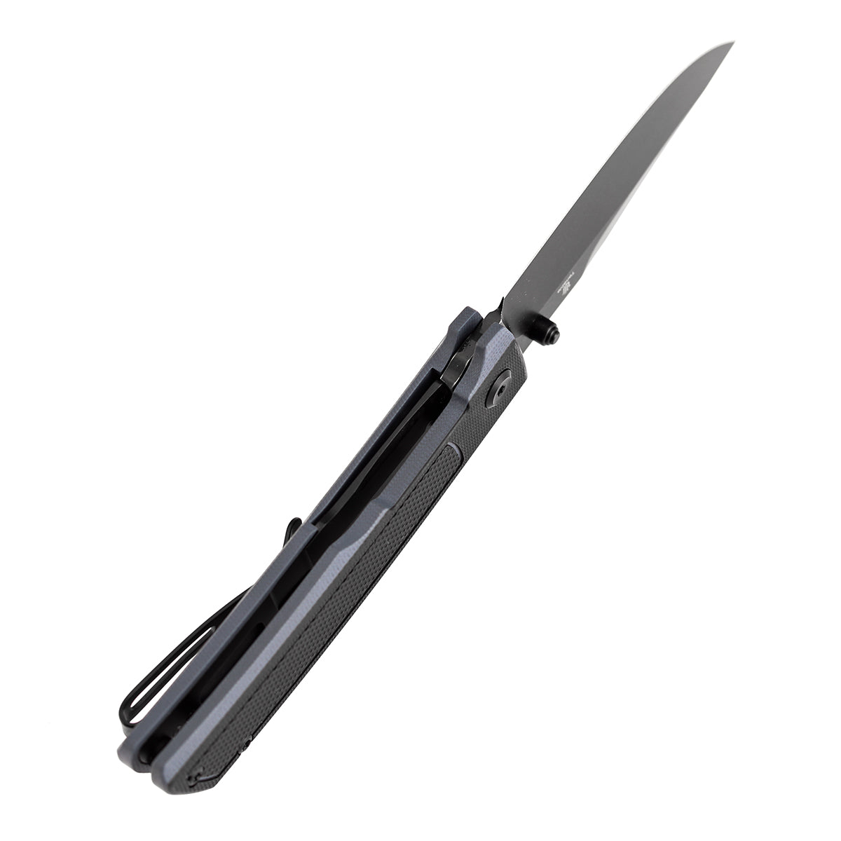 Tenable Bison B2108A2 Blackwash Nitro-V Blade Black and Gray G10 Handle Liner Lock Folding Knife
