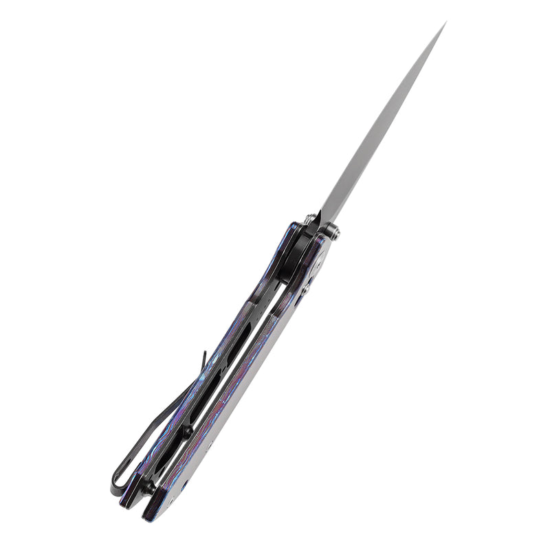 Kansept Fenrir K1034V6 CPM-S35VN Blade Timascus Handle Crossbar Lock Folding Knives