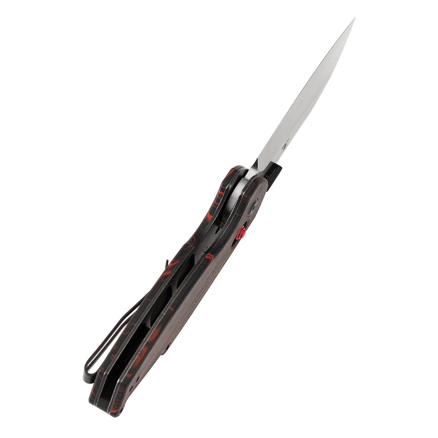 Tenable Model 6 T1022V8 14C28N Blade Red+Black G-mascus Handle Cross Bar Lock