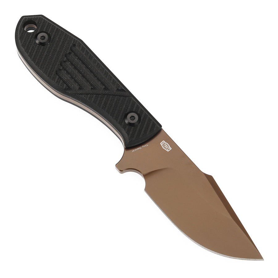 Tenable Tiny Dancer G014A1 D2 Blade Black G10 Handle Fixed Blade